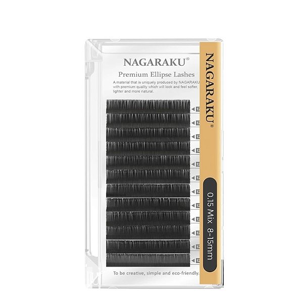 Cílios Ellipse Mix Matte Nagaraku ( 0.15 ou 0.20 )