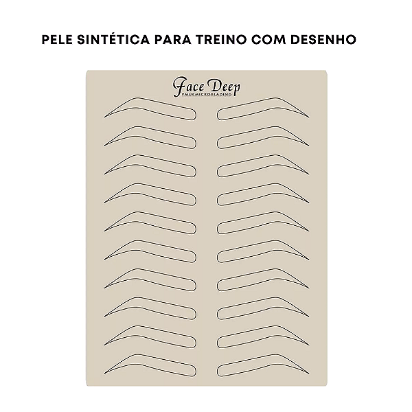 Pele Sintética Com Desenho Sobrancelhas