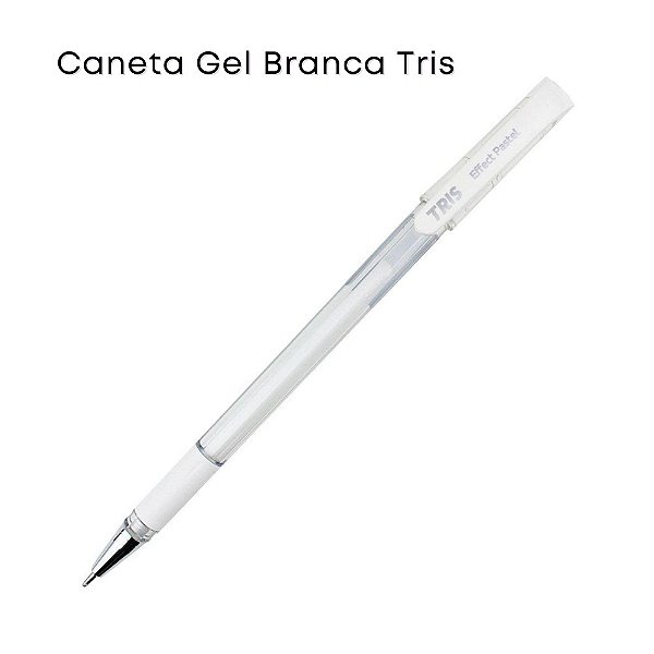 Caneta Gel Branca Tris