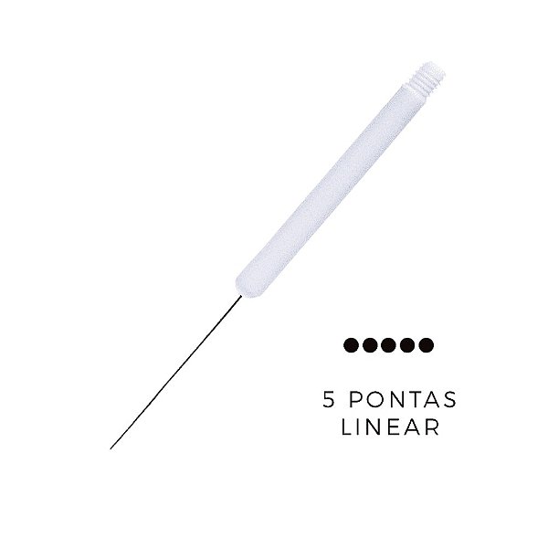 Agulhas Dermomag 5 Pontas Linear ( MAG JR. e MAG PEN )