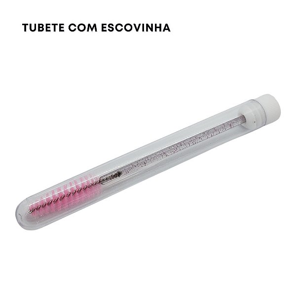 Tubete Rosa com Escovinha