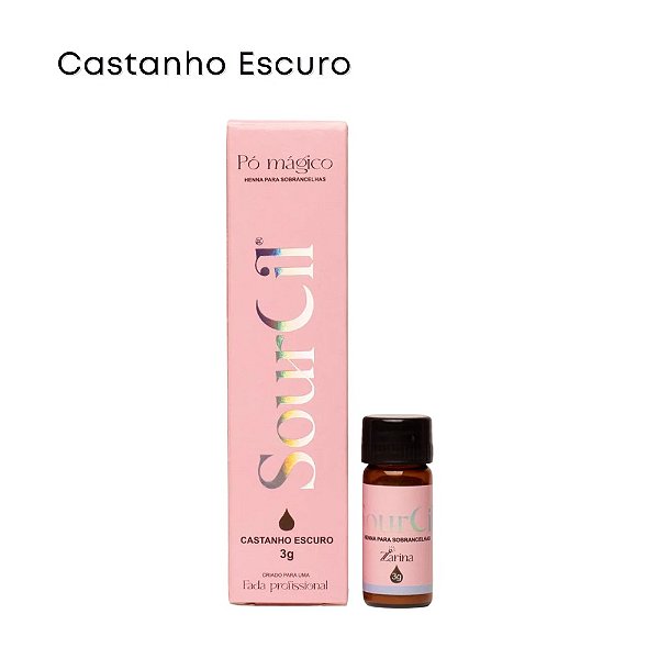Henna Sourcil Castanho Escuro