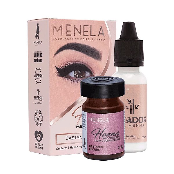 Henna Menela 2,5g Castanho Escuro