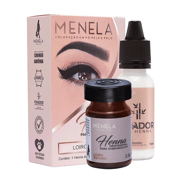 Henna Menela 2,5g Loiro Escuro