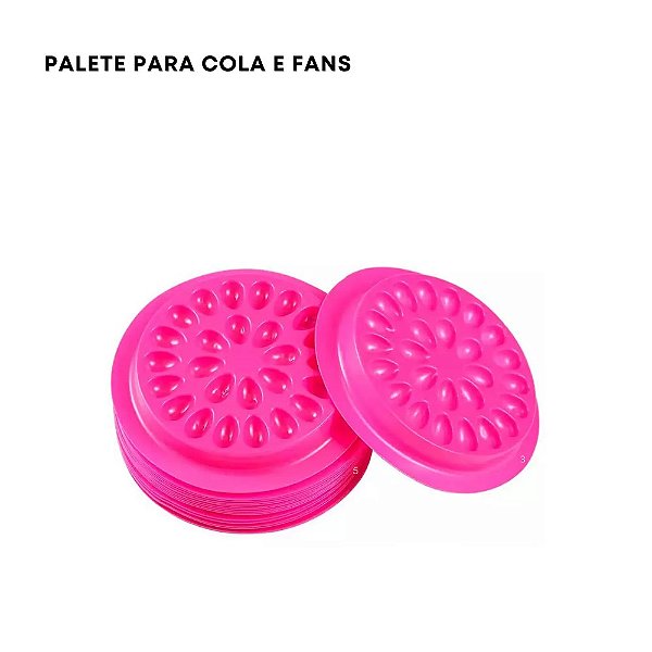 Palete para cola e fans 10 unidades (rosa)
