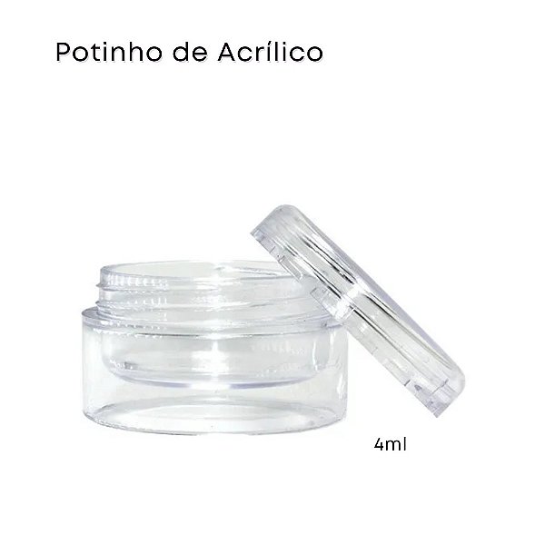 Potinho de Acrilico 4ml (10 unidades)