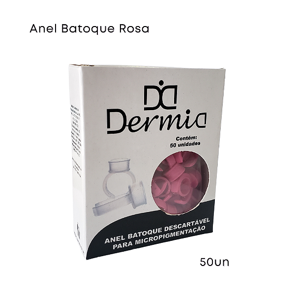 Caixa Aneis Rosa 50 un