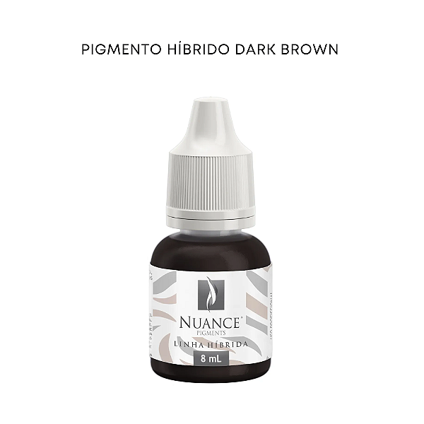 Pigmento Dark Brown - Hibrido 8ml Sobrancelhas Nuance