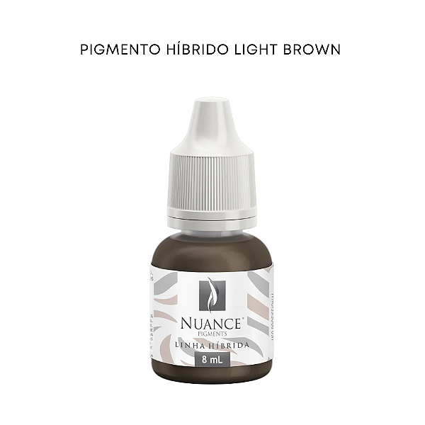 Pigmento Light Brown - Hibrido 8ml Sobrancelhas Nuance