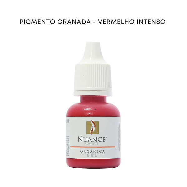 Pigmento Granada - Vermelho Intenso 8ml Organico Nuance
