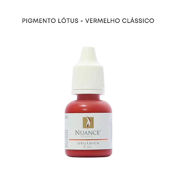 Pigmento Lotus - Vermelho Classico 8ml Organico Nuance