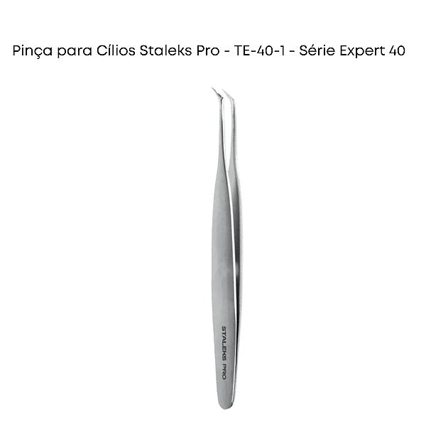 Pinça para Cílios Staleks Pro - TE-40-1 - Série Expert 40