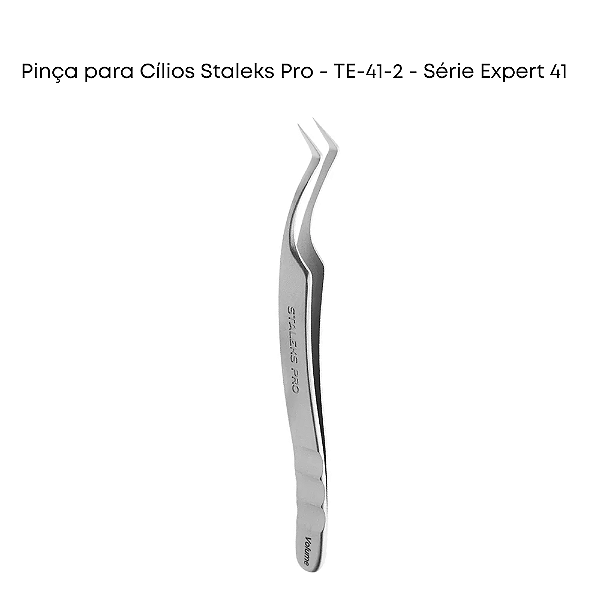 Pinça para Cílios Staleks Pro - TE-41-2 - Série Expert 41