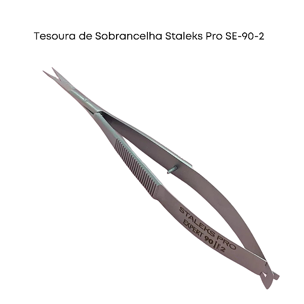 Tesoura de Sobrancelha Staleks Pro - Série Expert 90 - SE-90-2