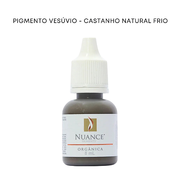 Pigmento Vesuvio - Castanho Natural Frio 8ml Organico Nuance