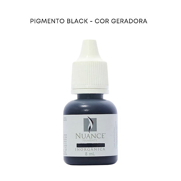 Pigmento Black - Cor Geradora 8ml Inorganico Nuance