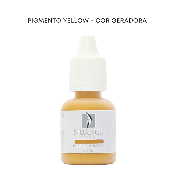Pigmento Yellow - Cor Geradora 8ml Inorganico Nuance