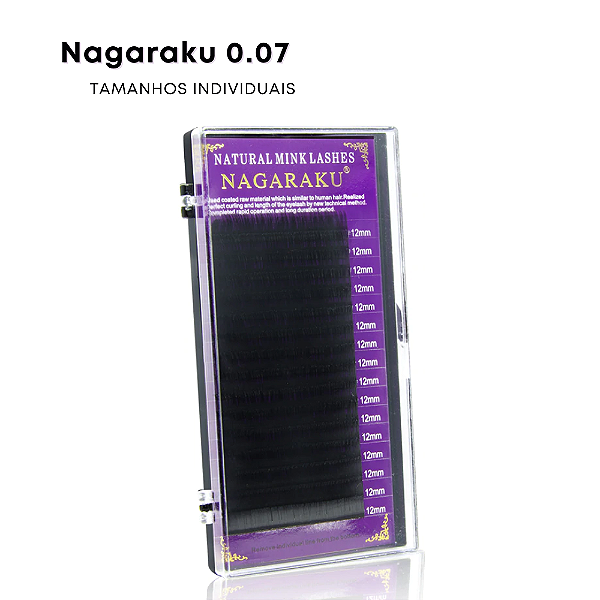 Cílios Nagaraku 0.07 Natural Mink Lashes.
