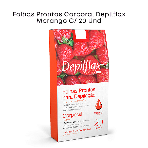 Folha para Depilação Corporal 20 unidades Depilflax