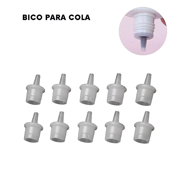 Bico para cola pacote com 10 unidades