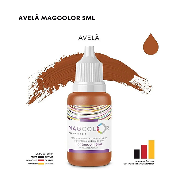 Pigmento Mag color 5ml Avelã