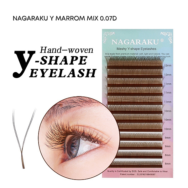 Cílios Y Mix D Nagaraku ( Volume Brasileiro ) Marrom