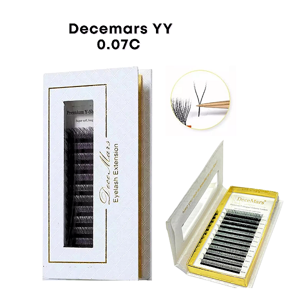 Cílios Y Decemars 0,07C Tamanhos Individuais