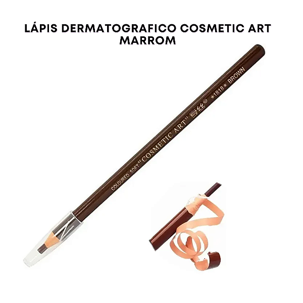 Lápis Dermatográfico Marrom Cosmetic Art
