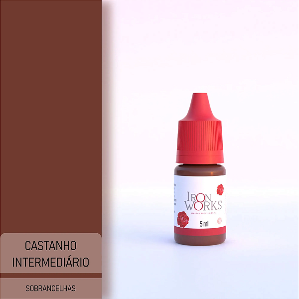 Pigmento Iron Works Castanho Intermediário 5ml