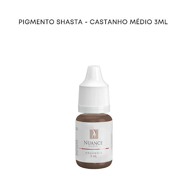 Pigmento Shasta - Castanho Medio 3ml Organico Nuance