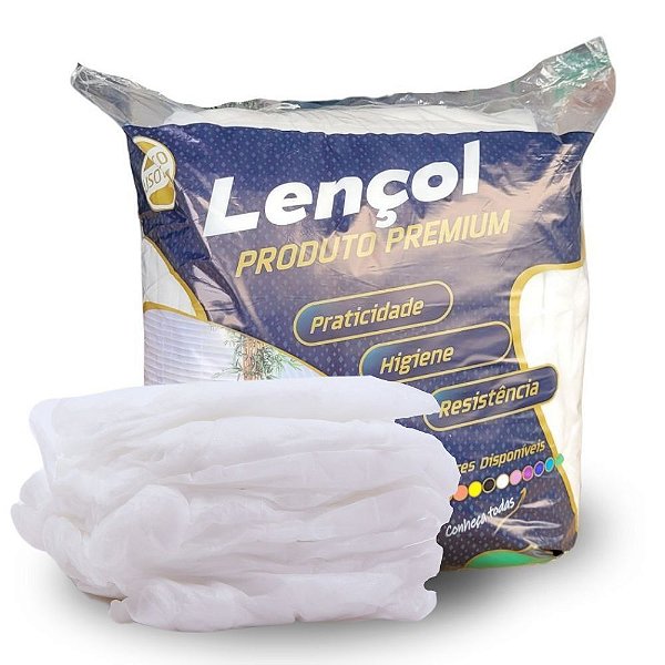 Lençol Branco Descartável Protdesc com 10un (gramatura 20)
