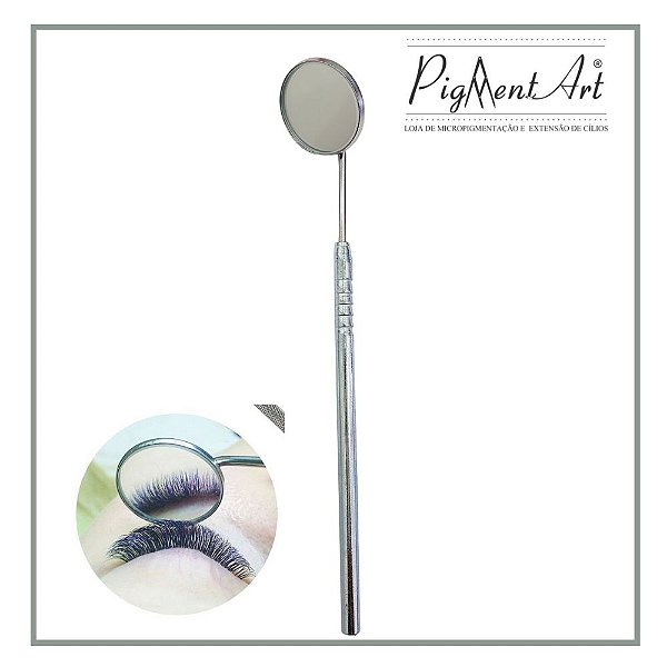 Mini Espelhinho Prata para Extensão de Cílios Profissional