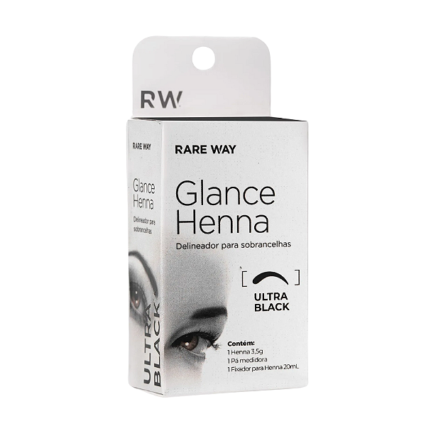 ULTRA BLACK - GLANCE HENNA PARA SOBRANCELHA
