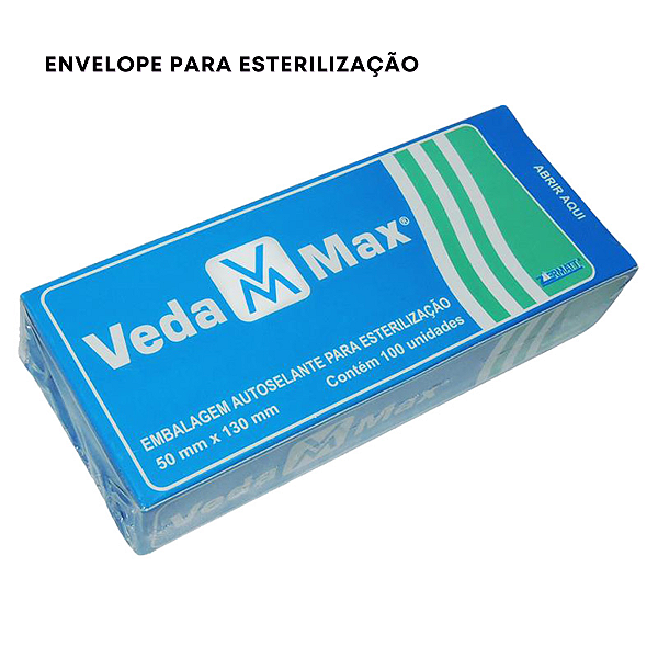 Envelope para Esterilização autoselante 5x13cm 100 unidades