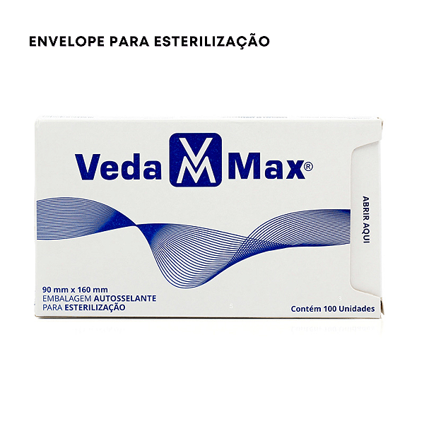 Envelope para Esterilização autoselante 9x16cm 100 unidades