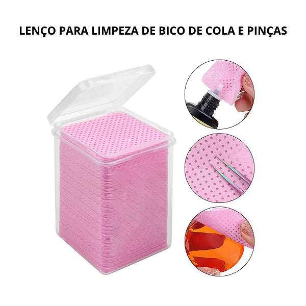 Lenço para limpeza cola