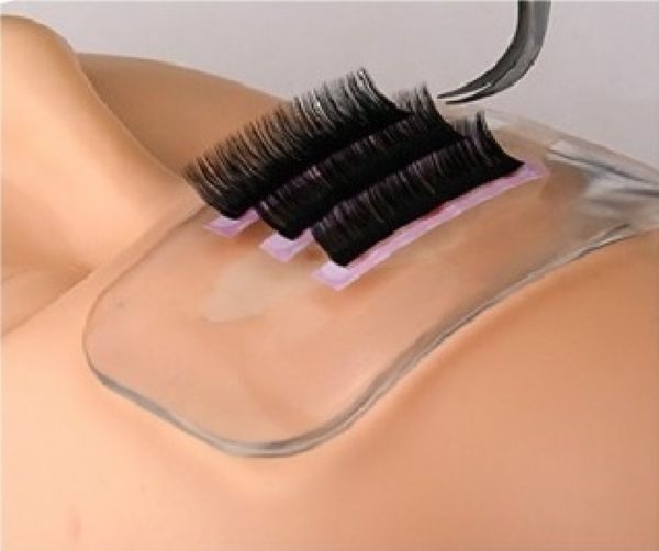 Suporte Transparente de Silicone para Extensão de Cilios
