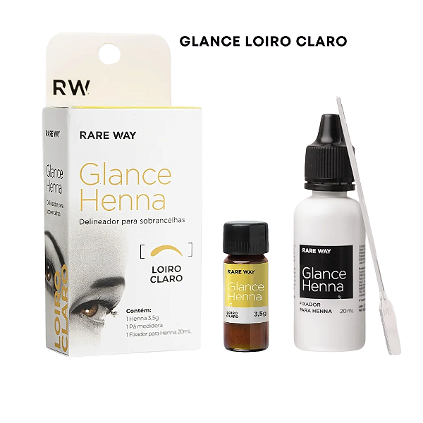LOIRO CLARO - GLANCE HENNA PARA SOBRANCELHA