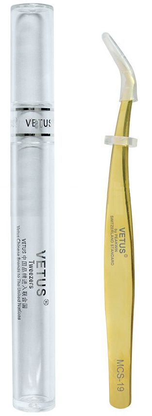 Pinça MCS 19 Vetus Profissional Dourada ( Volume Russo )