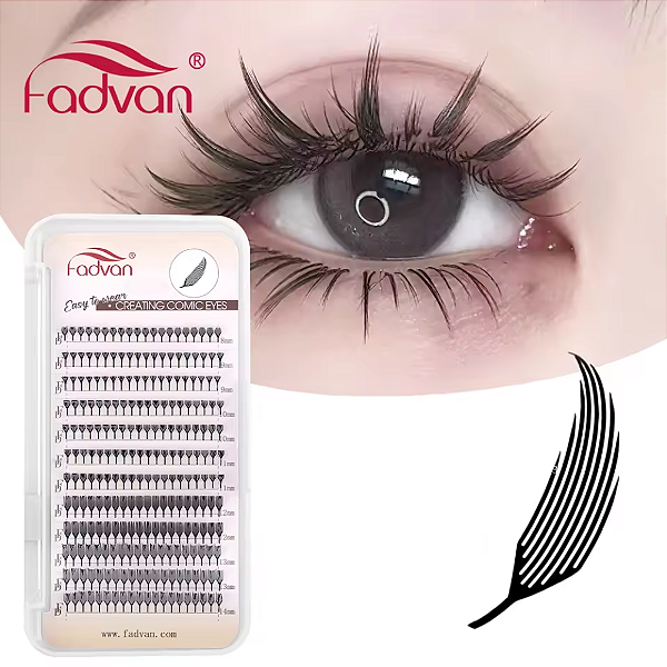 Cílios Fadvan Pena Mix 8 ao 14mm