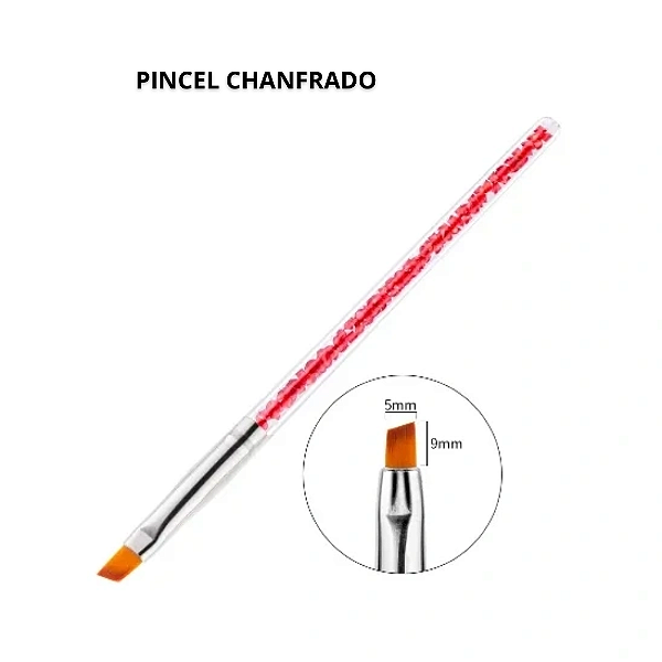 Pincel Chanfrado strass