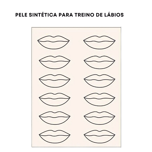 Pele Sintética Com Desenho Boca