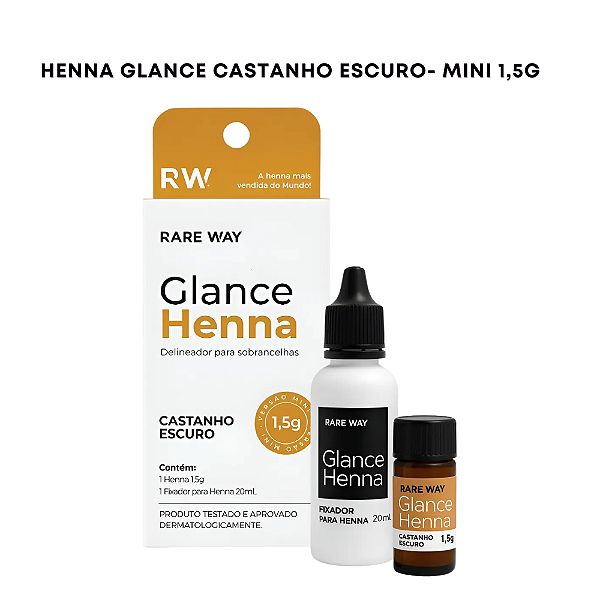 GLANCE HENNA MINI 1,5G CASTANHO ESCURO