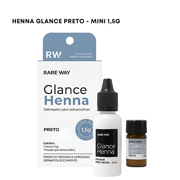GLANCE HENNA MINI 1,5G PRETO