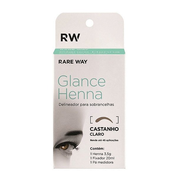 CASTANHO CLARO - GLANCE HENNA PARA SOBRANCELHA