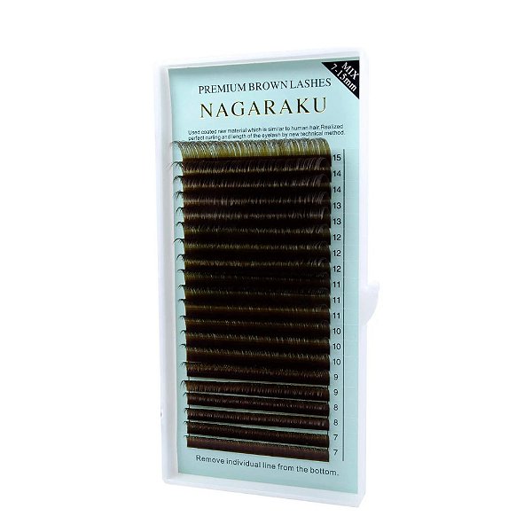 Cílios Nagaraku Brown Mix 0.07D ( Marrom )