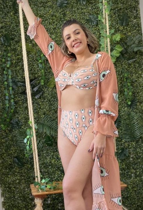 Biquini hot pant olho grego