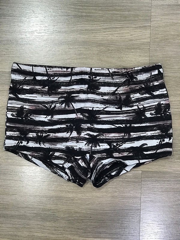 Sunga coqueiros preto