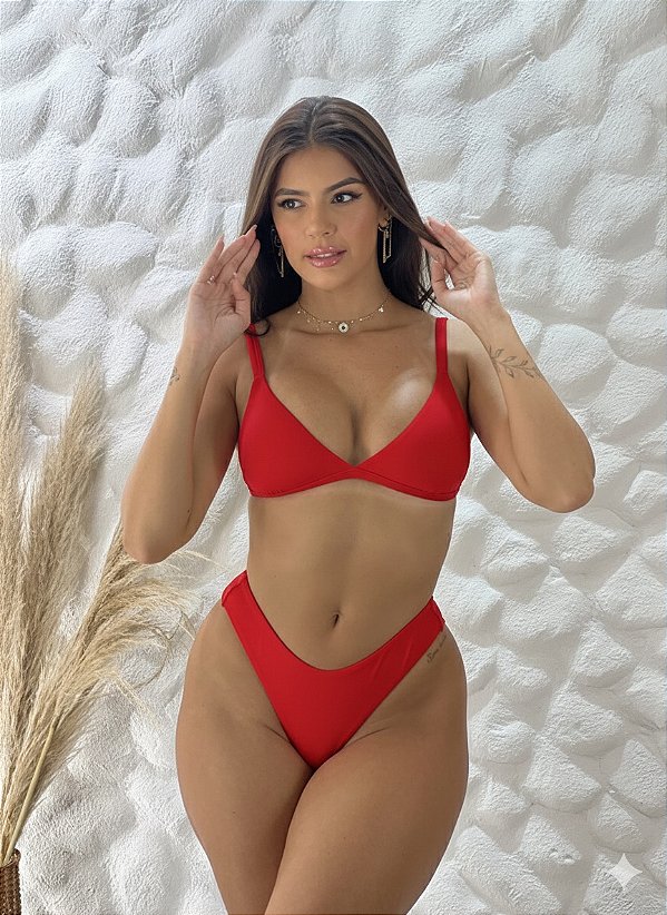 Biquini aviador asa delta (vermelho)
