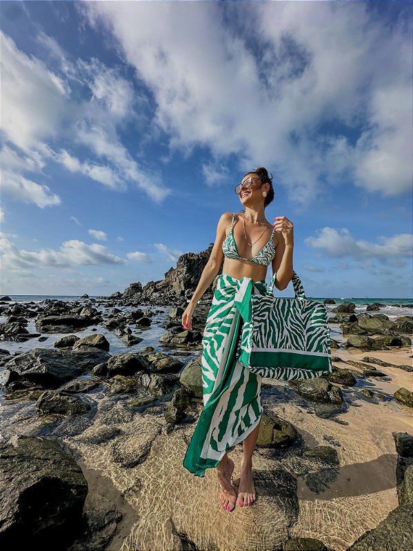 Pareo Canga Resort - Zebra Noronha Verde